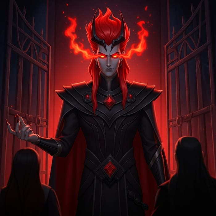 Hot Anime Hades: Ruler of the Underworld with Fiery Red Hair Hot Anime Hades: Ruler of the Underworld with Fiery Red Hair