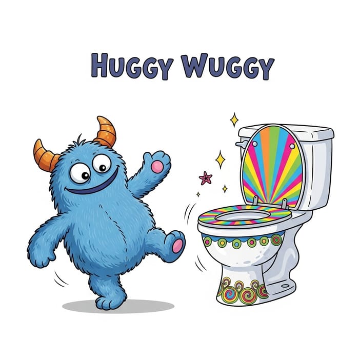 Huggy Wuggy Skibidi Toilet Transformation - Magical Illustration Huggy Wuggy Skibidi Toilet Transformation - Magical Illustration