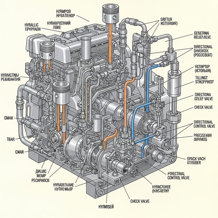 Yenisei Combine Harvester Hydraulic System Yenisei Combine Harvester Hydraulic System