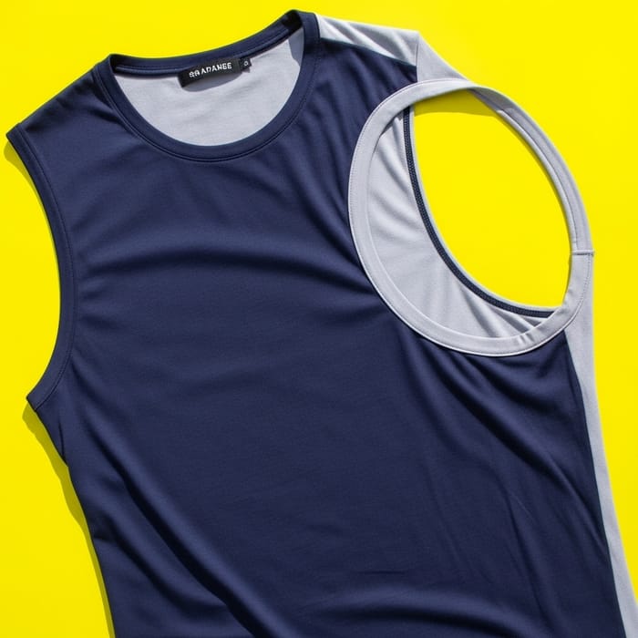 Men's Sleeveless Shirt with Unique Large Armhole Design