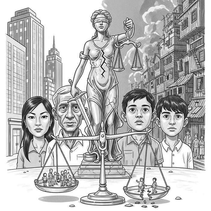 Riveting Editorial Cartoon on Social Injustice