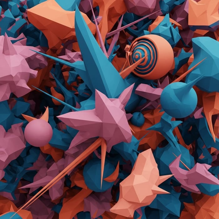 Abstract Shapes - A Vision of Futuristic Harmony