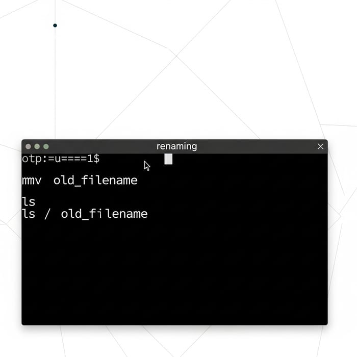 Efficient Linux File Renaming in Minimalist Aesthetic
