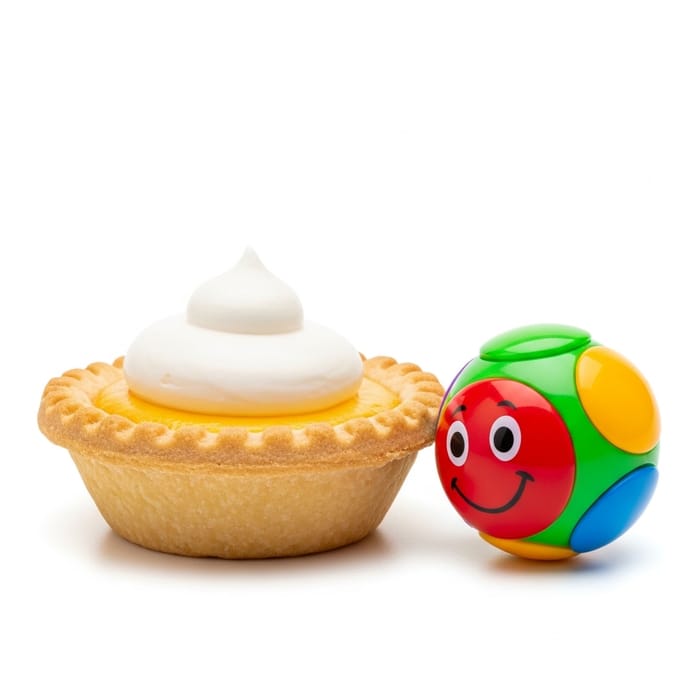 Delightful Cream Pie with White Cream Dollop