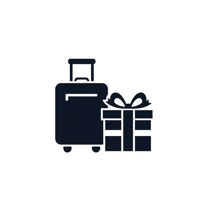 Unique Luggage & Gift Logo Design Unique Luggage & Gift Logo Design