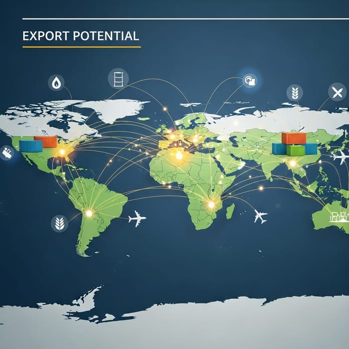Visualizing Export Potential for Global Trade Presentations