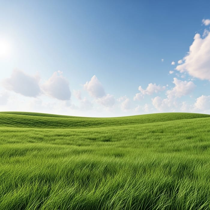 Empty Landscape for Dream Building - Open Grassland