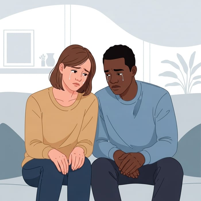 Sad Couple: Expressing Distress Together