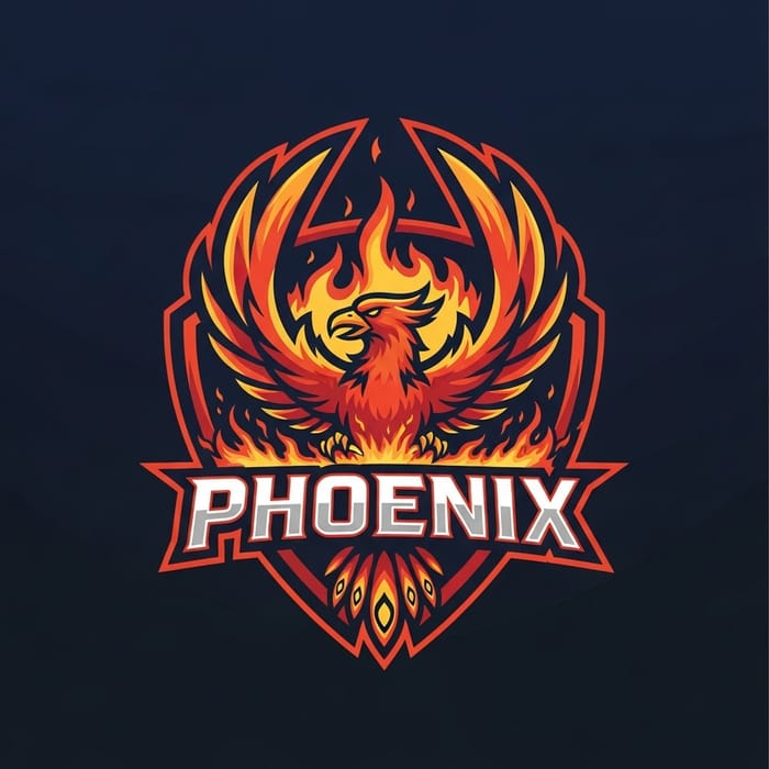 Resilient Phoenix Hockey Team Emblem Design