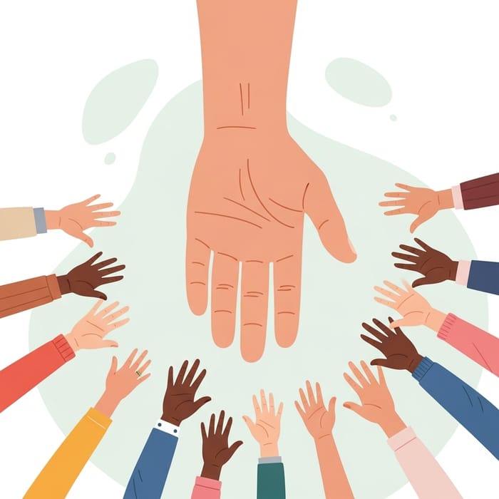 Supporting Hand: Unity and Aid for the Needy