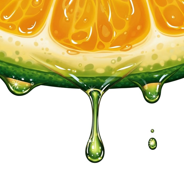 Vibrant Fruit Layer with Juice Splash Vibrant Fruit Layer with Juice Splash