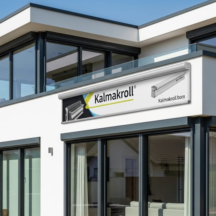 Kalmakroll Roller Shutter Ads on Modern House Kalmakroll Roller Shutter Ads on Modern House