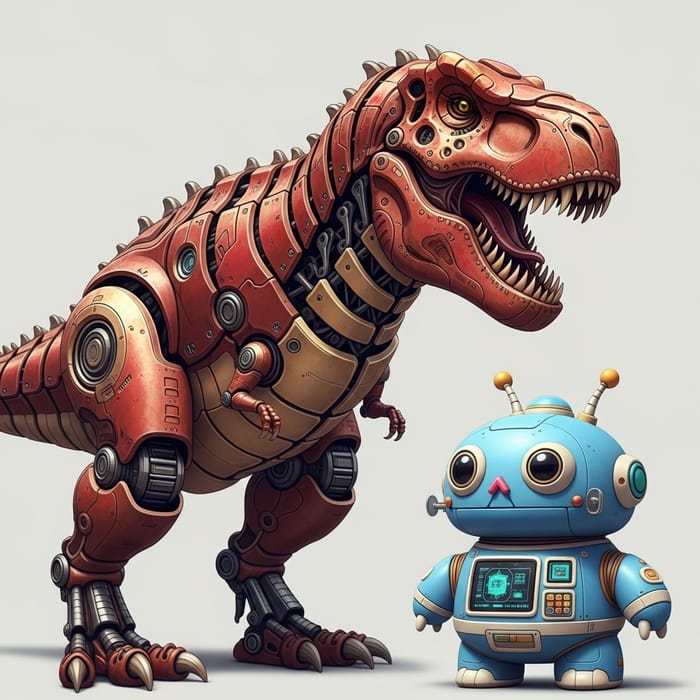 Mecha T-rex and Unique Robot Characters Mecha T-rex and Unique Robot Characters