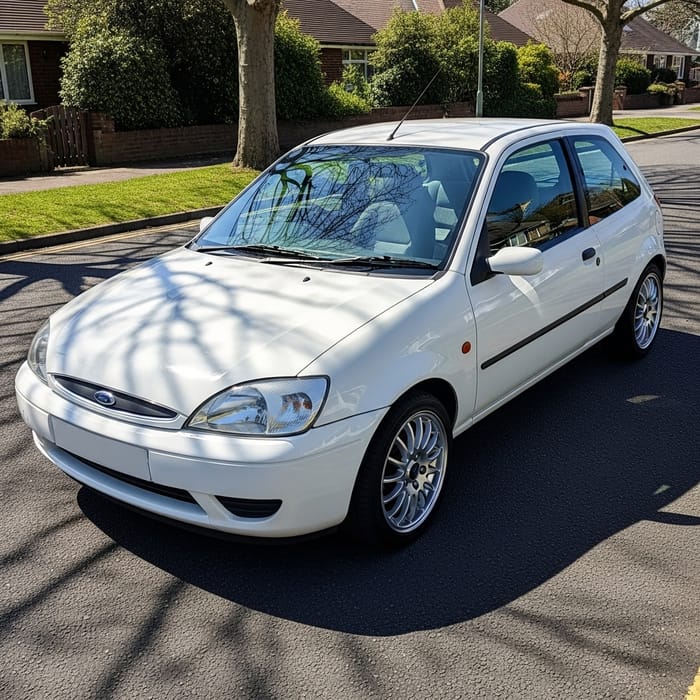 Classic 1998 White Ford Fiesta Sedan Classic 1998 White Ford Fiesta Sedan
