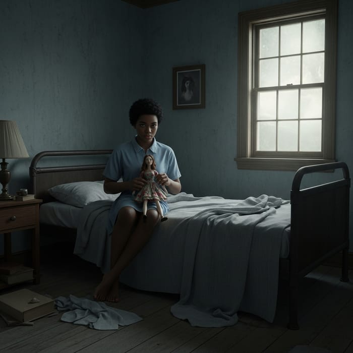 Mysterious Ghostly Figure Haunting Lighthouse Bedroom Mysterious Ghostly Figure Haunting Lighthouse Bedroom