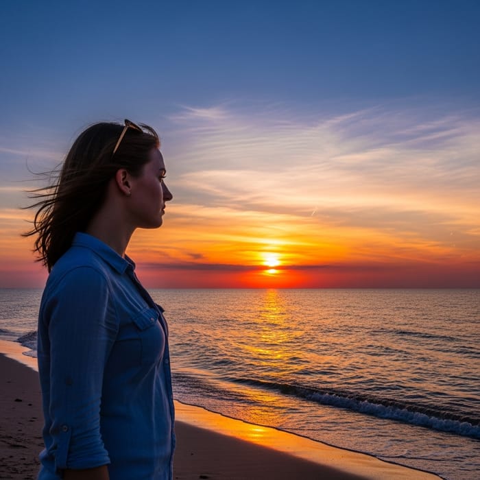 Colorful Sunset Over Azure Waters