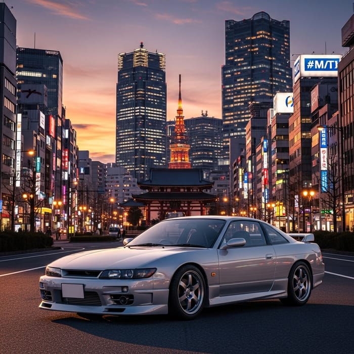 Realistic Nissan Silvia PS13 in Tokyo, Japan Realistic Nissan Silvia PS13 in Tokyo, Japan