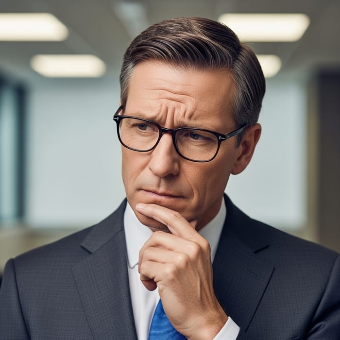 Middle-Aged Businessman Bradley Wichman in Suit | Stock Photo