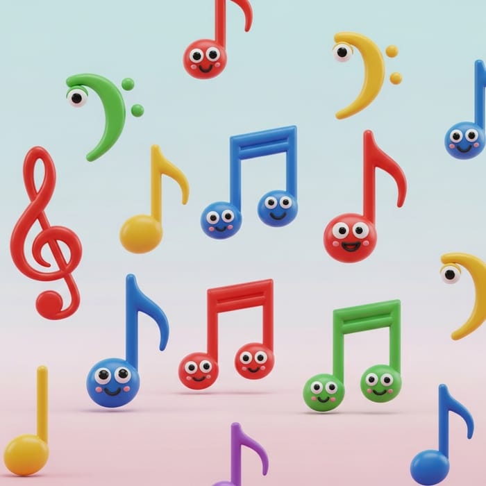Childlike Musical Notes for Kids Childlike Musical Notes for Kids