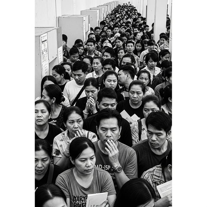 Philippines Election: A Black and White Editorial Scene Philippines Election: A Black and White Editorial Scene