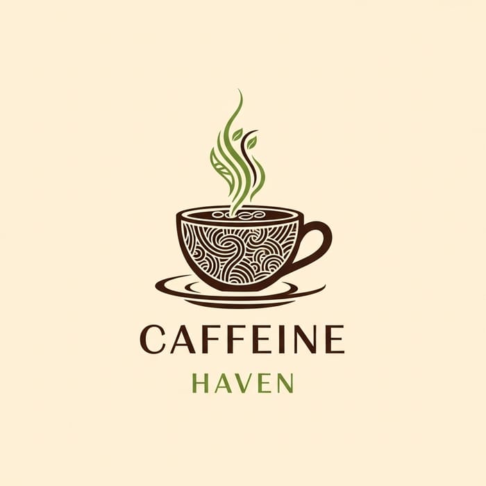 Cozy Coffee Shop Logo Design | Caffeine Haven