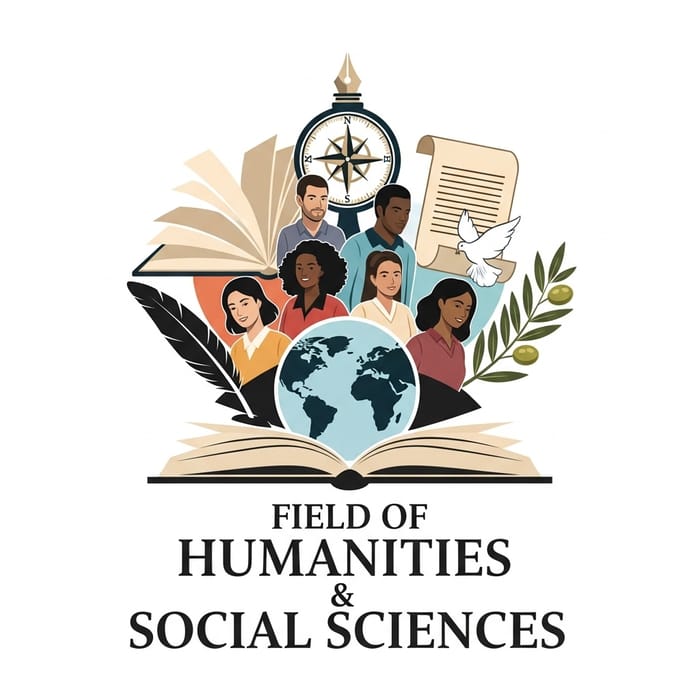 Humanities & Social Sciences Logo Design | Artful Academic Symbolism