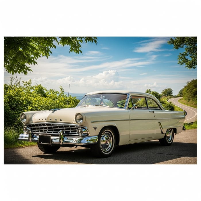Classic Ford Auto in Scenic Location