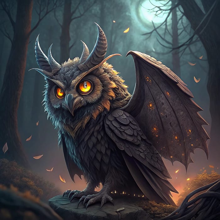 Owl Demon Fursona - Unique Character Design