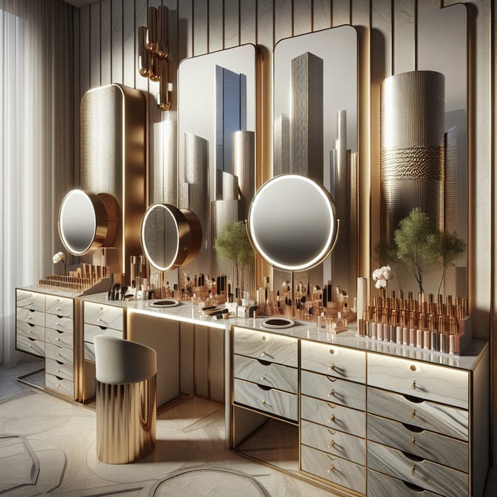 Luxurious Makeup Vanities Inspired by Modern Architecture