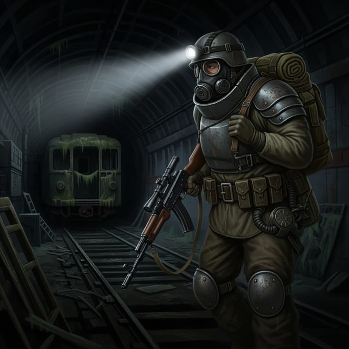 Stalker Art in Metro 2033 Style Stalker Art in Metro 2033 Style