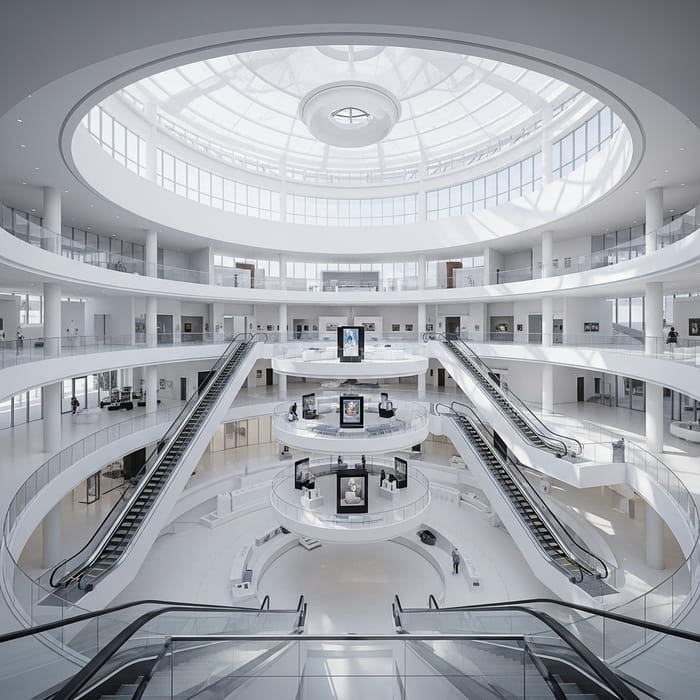 Modern Circular Minimalist Museum Design