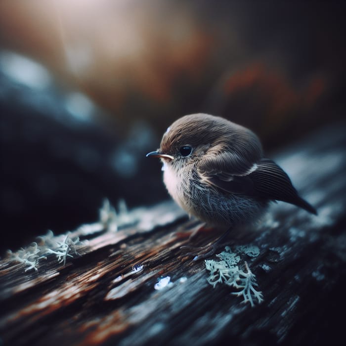 Lonely Small Bird - Discover Nature's Charm