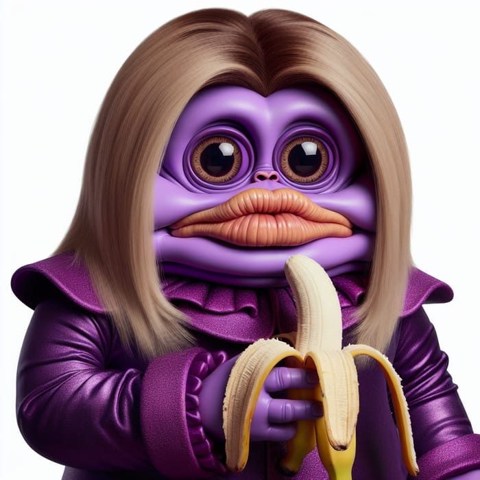 Jynx Pokemon Eating a Banana