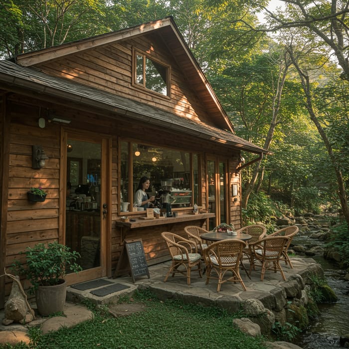 Nature-Centric Coffee Shop Experience