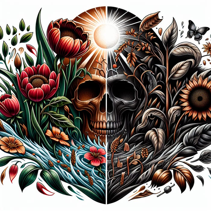 Life or Death Tattoo Design: Symbolism & Style