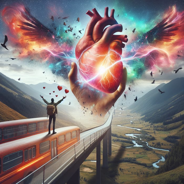 Free Heart's Journey - Inspirational Depiction