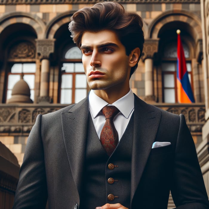 Stately Armenian Businessman in Formal Attire