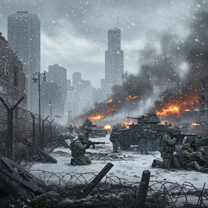 Chilling Battlefield in Chicago: Visualize War's Intensity Chilling Battlefield in Chicago: Visualize War's Intensity