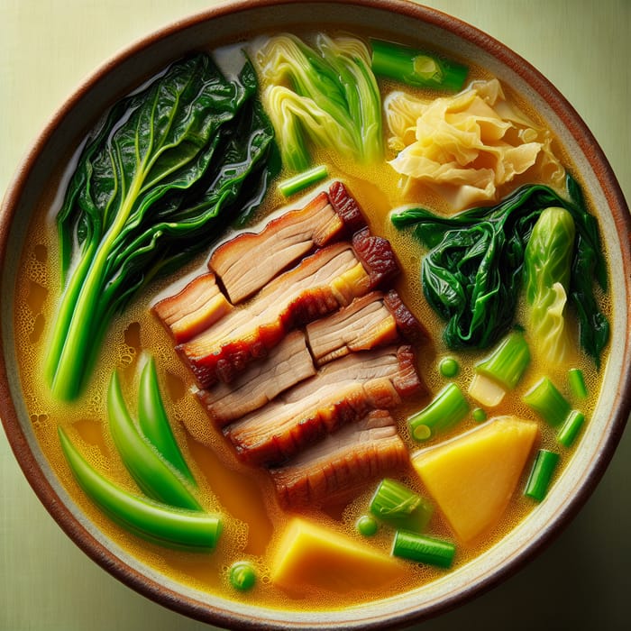 Pork Lauya Soup: Filipino Delight with Ginger & Pork Belly