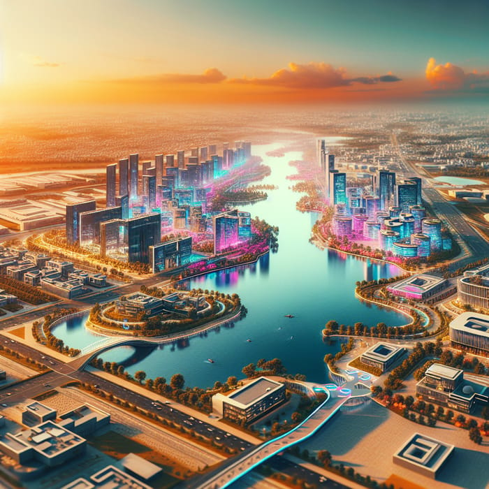 Futuristic Smart City in India | Vibrant Urban Oasis