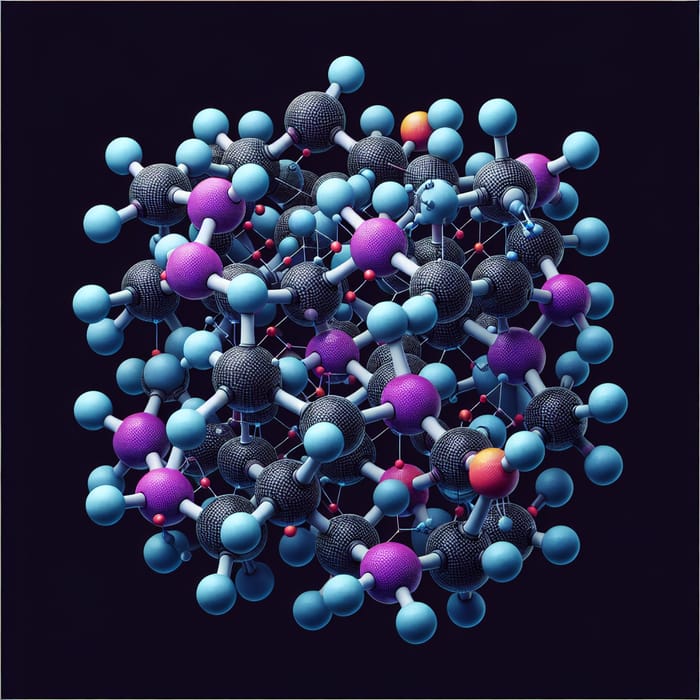 Sulfur Dioxide Molecular Structure: Color-Coded Illustration