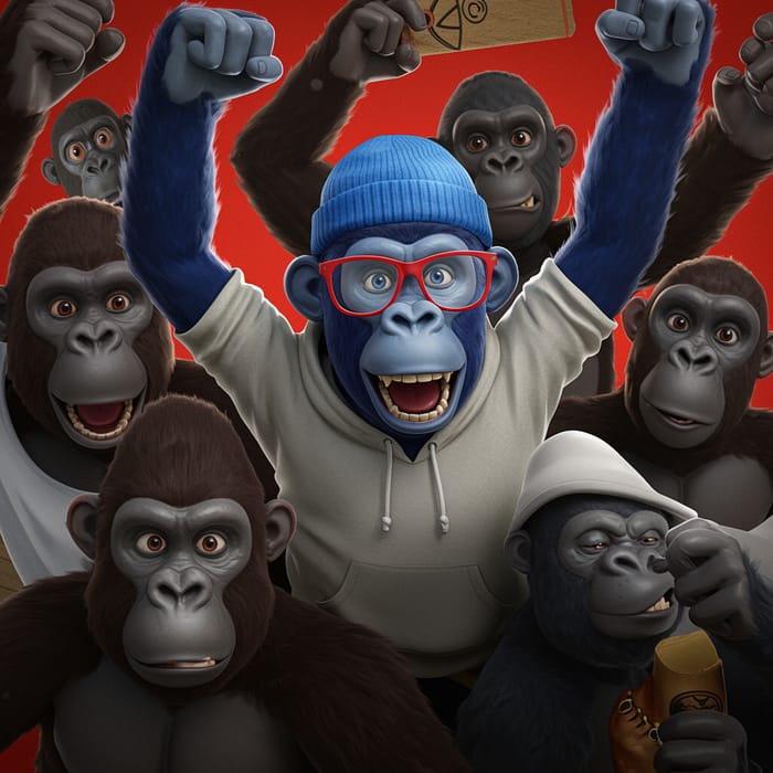 Fun Gorilla Tag Apes YouTube Banner Design