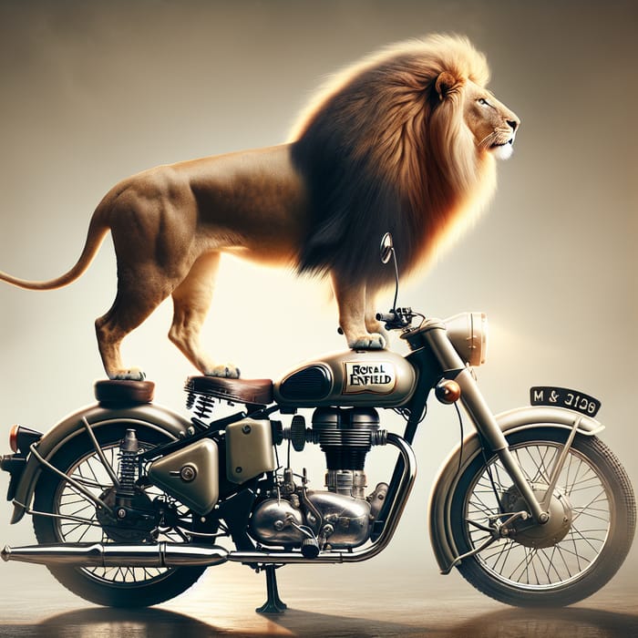 Royal Lion Riding Enfield Bullet