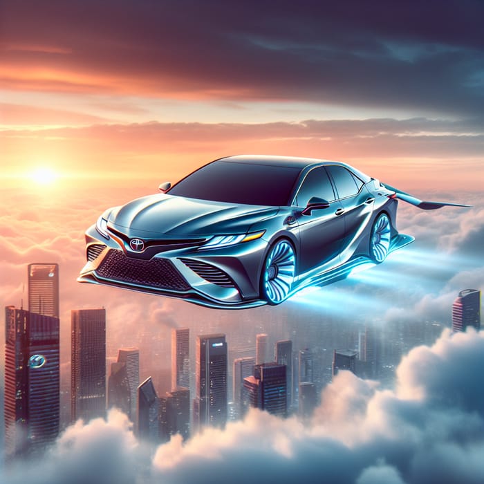 Flying Toyota Camry 2050: Futuristic Sedan Design