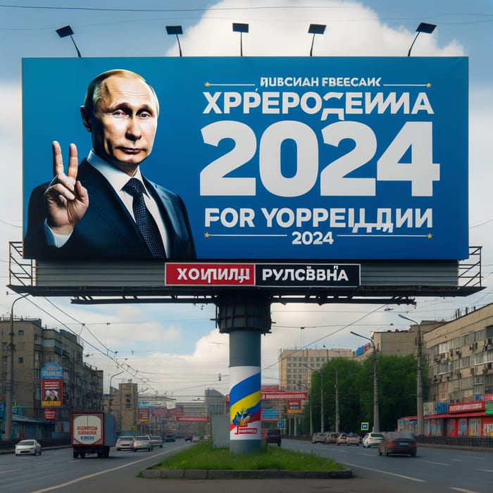 2024 Russian Federation Presidential Election Signage