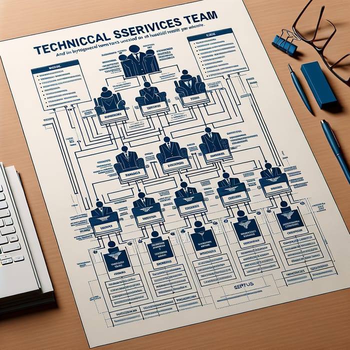 Organizational Chart for Safir Hotels Technical Services Team