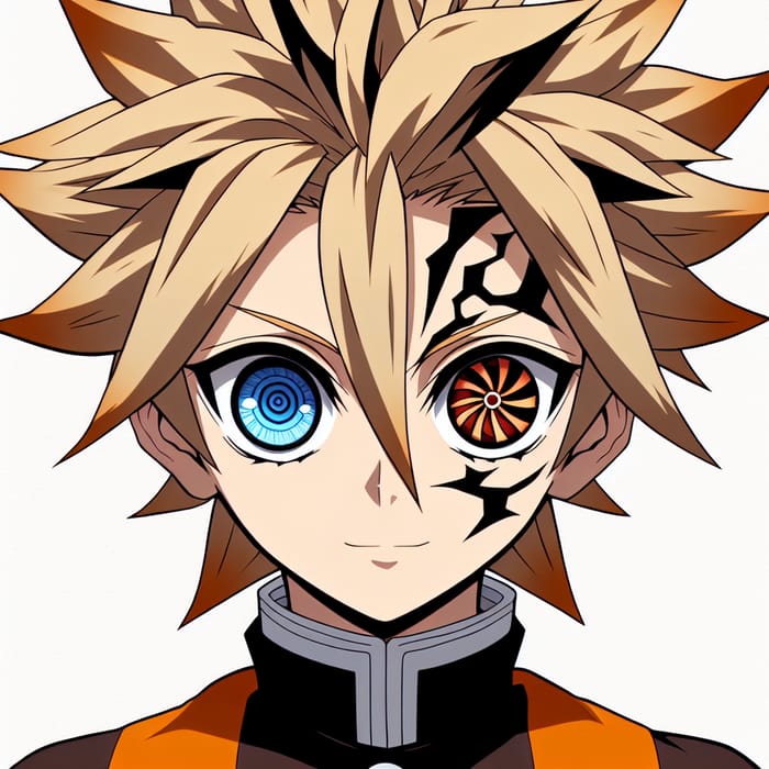 Naruto with Unique Sharingan Eye