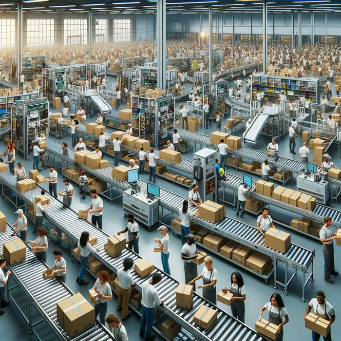 Fulfillment Center Operations: Diverse Workforce in Action