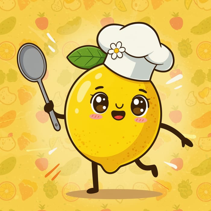 Lemon-Shaped Mascot for Events and Promotions