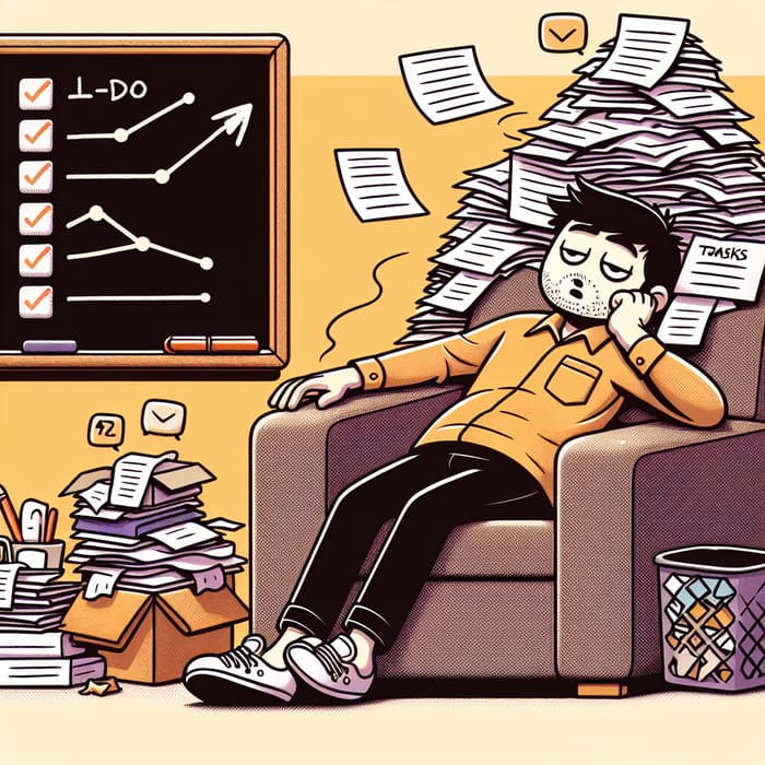 Lazy Person Looking at Unachievable Mountain of Tasks? Tips to Conquer Them Efficiently